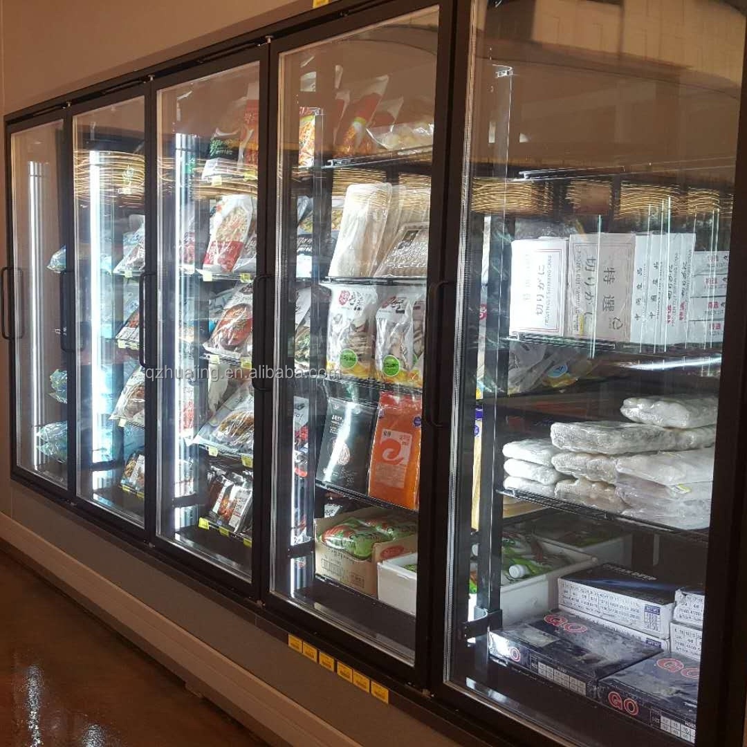 Walk in cooler door Factory Refrigerator spare parts refrigeration glass door cold room glass foor with lock