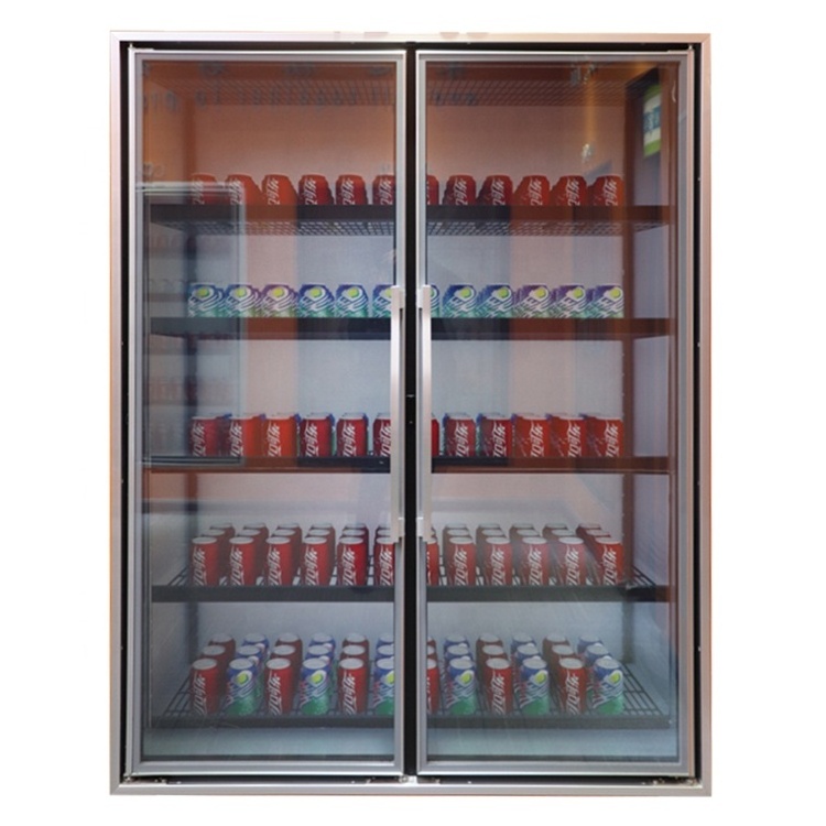 Competitive Price Good Quality Vertical Mini Fridge Ice Cream Display Glass Door Freezer