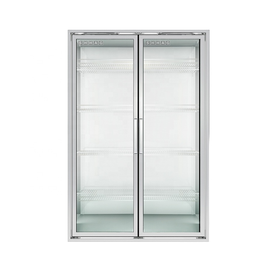 Quality Freezer glass door Factory  with chiller glass door /shelf / for supermarket beverage display chiller room