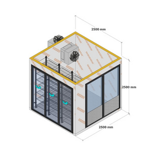 Quality Freezer glass door Factory  with chiller glass door /shelf / for supermarket beverage display chiller room