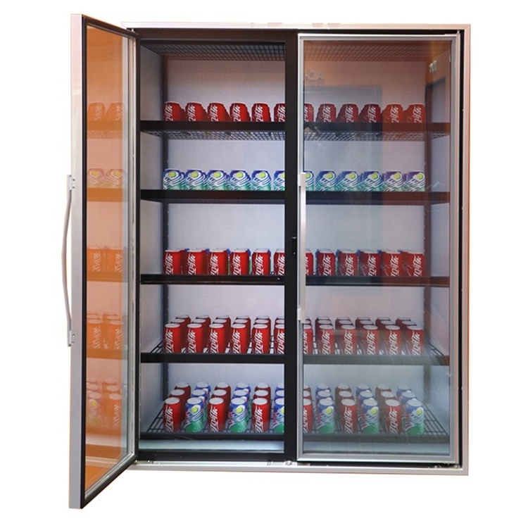 Competitive Price Good Quality Vertical Mini Fridge Ice Cream Display Glass Door Freezer