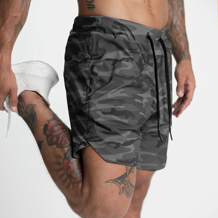 Wholesale Custom Quick Dry Mesh Training Polyester Breathable Athletic Shorts Sport Running Workout Men Gym Shorts With Pockets