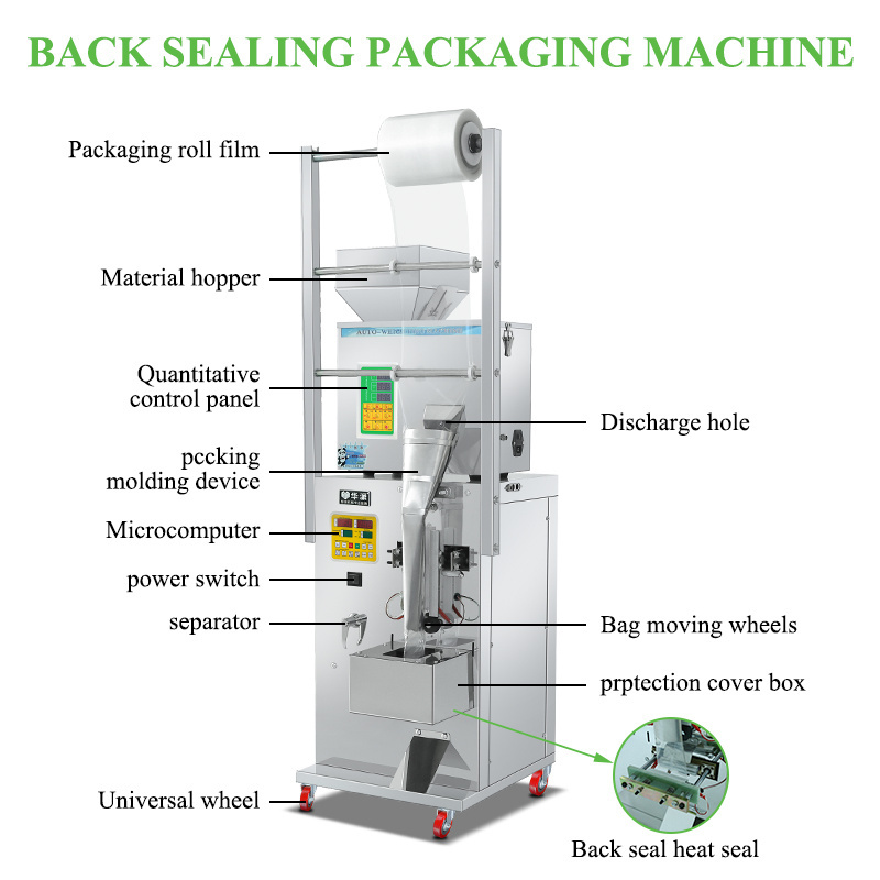 Automatic Multi-Function Packaging Weigher Machines Food Biscuit Spice Sugar Nuts Pouch Coffee Tea Bag Powder Packing Machine