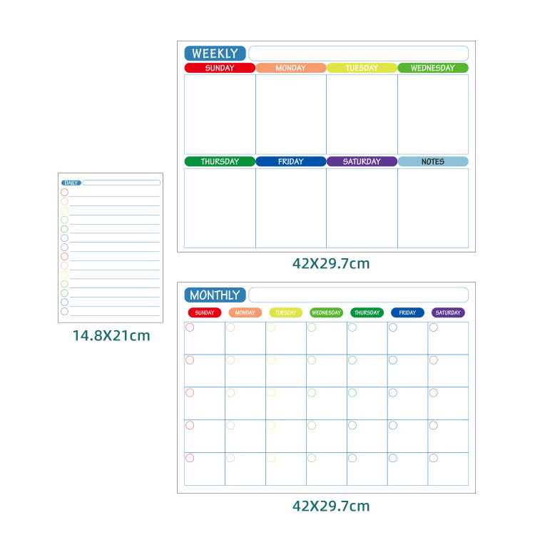 Refrigerator Calendar Magnetic Dry Erase Calendar Whiteboard Calendar for Refrigerator Planner