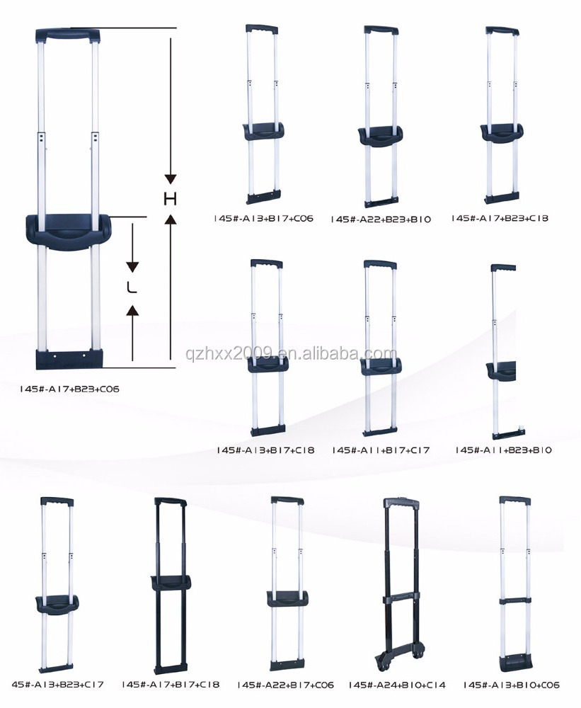 China supplier telescopic luggage handle replacement parts