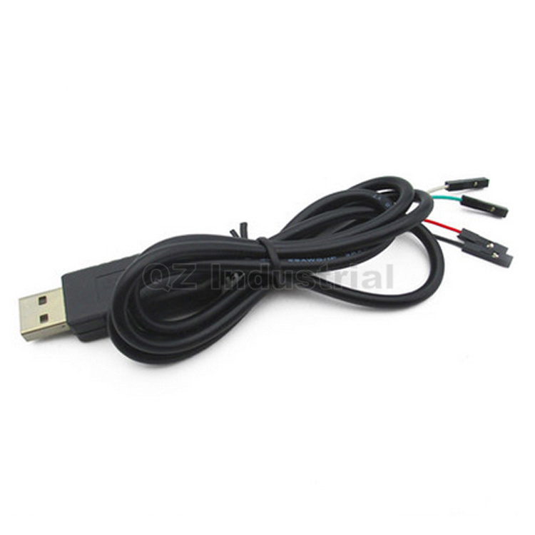 QZ 1m 4p 4pin RS232 Converter PL2303 PL2303HX USB to UART TTL module download data Cable