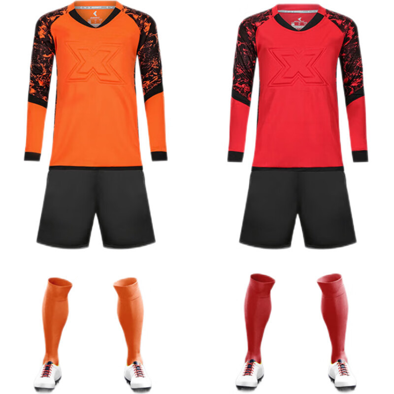 Football goalkeeper uniform Children's anti-collision goalkeeper suit Customized set boys' thickened primary school jersey