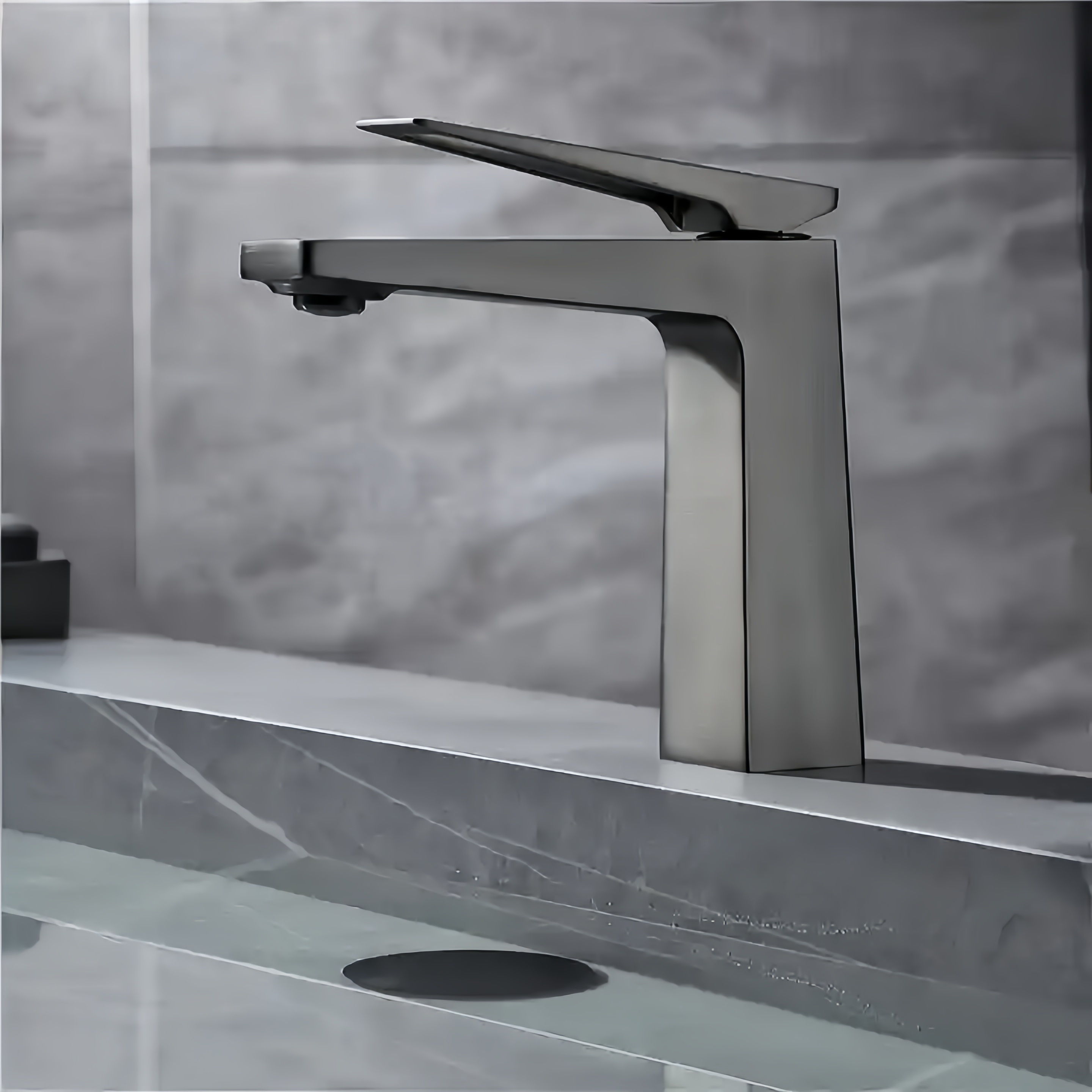 Hot selling new design bathroom deck installation gun gray metal faucet brass basin toilet faucet