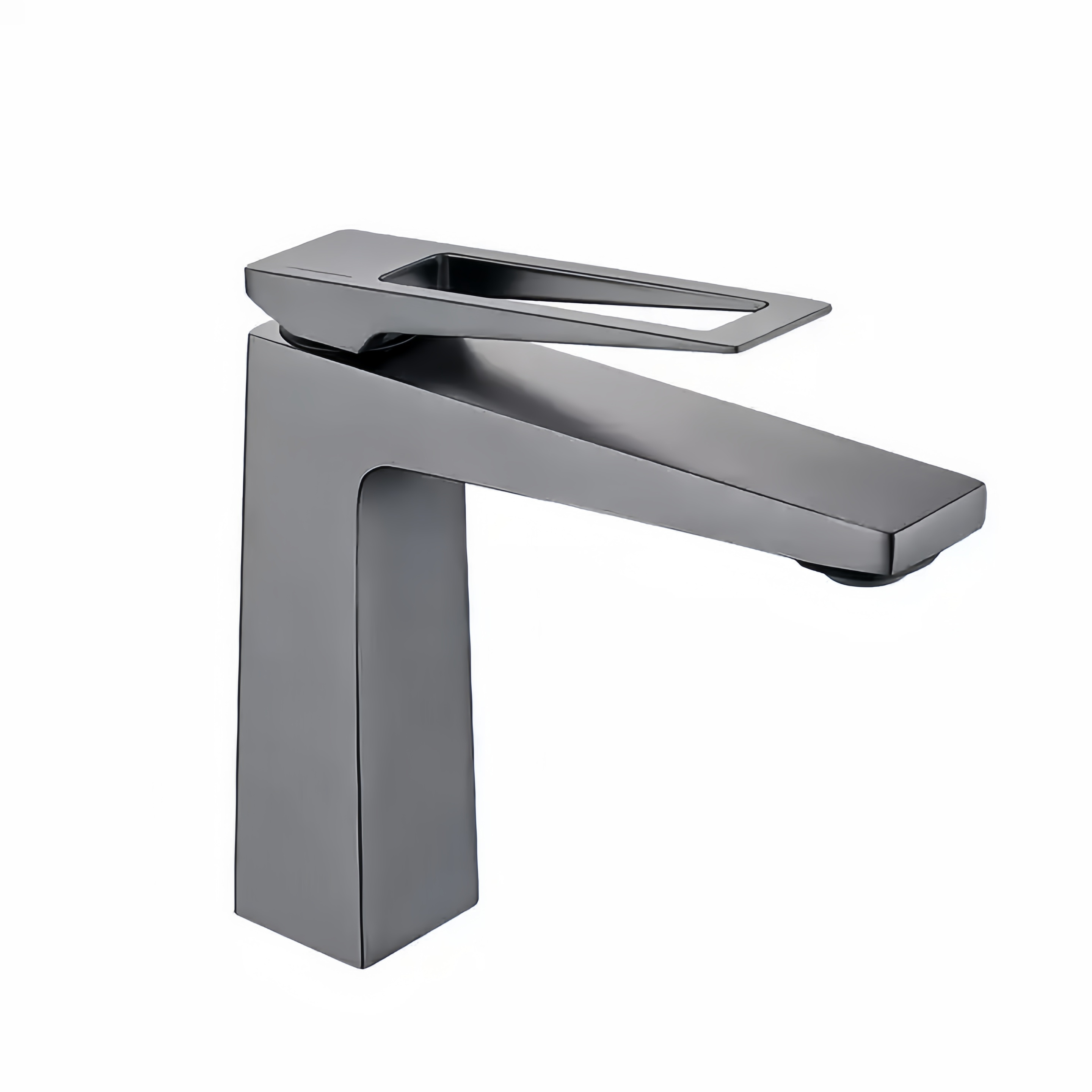 Hot selling new design bathroom deck installation gun gray metal faucet brass basin toilet faucet