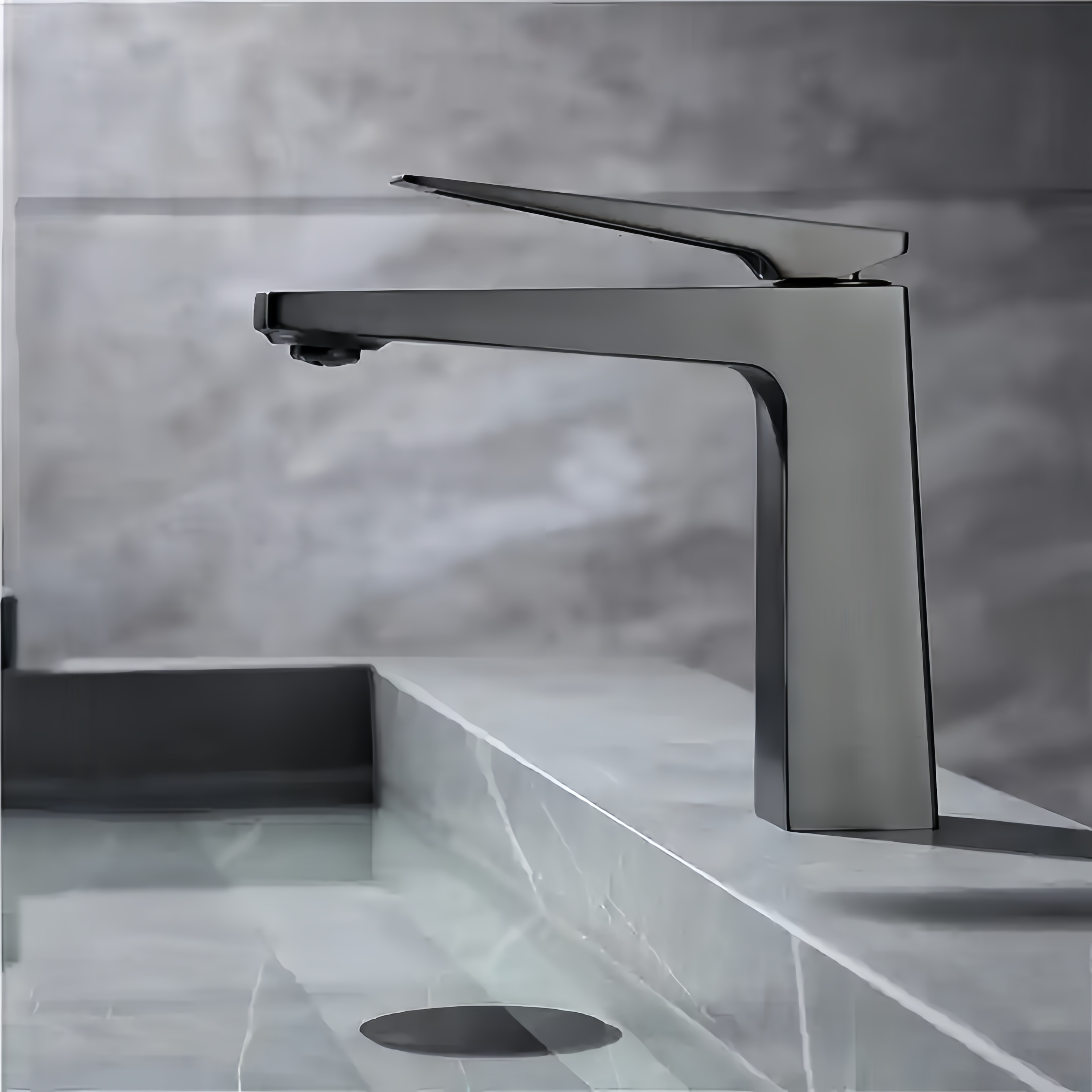 Hot selling new design bathroom deck installation gun gray metal faucet brass basin toilet faucet