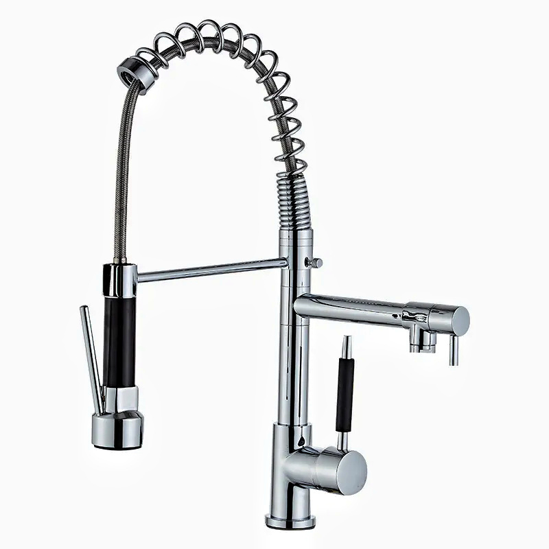 Wholesale Kitchen Faucet Sink Mixer Bathroom Kitchen Sprayer Faucet Extender Two Way 304 Stainless Steel Modern Contemporary