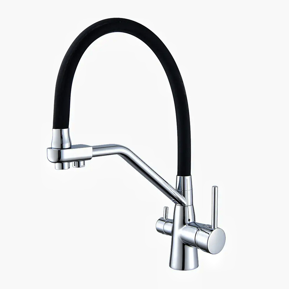 Single Handle Pull Down Sprayer Kitchen Water Filter Faucet Drinking Water Tap