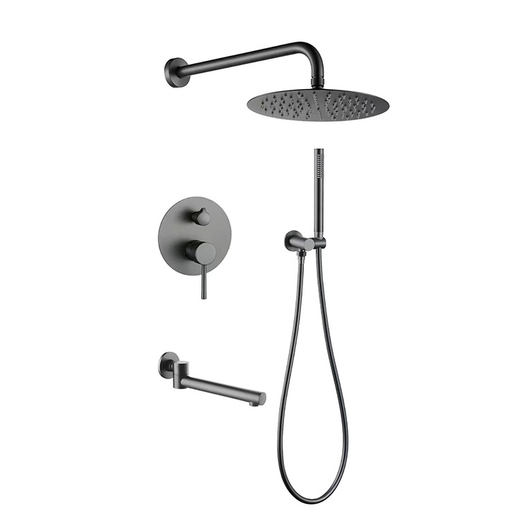 Faucet Bathroom Shower Faucet Supplier 3 Function Shower Mixer Set with Showerhead Thermostatic Chrome Shower System