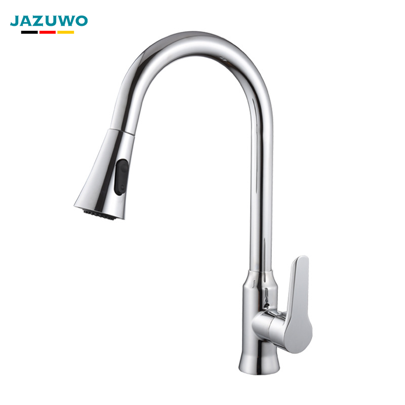 2024 Modern Polish Mixer Tap Black Brass Classic Kitchen Faucets