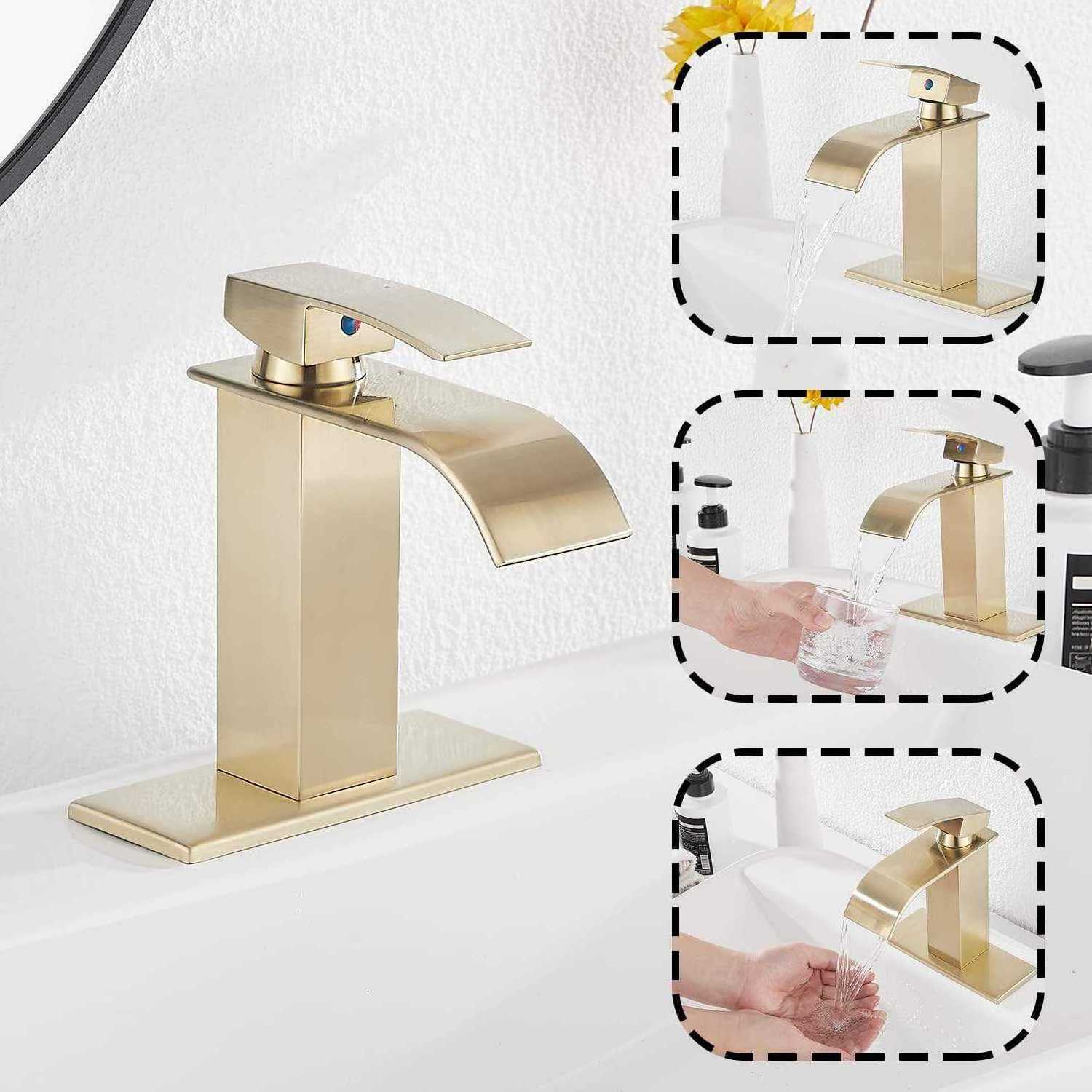 Good Selling Brass Basin Faucets Single Hole Washroom Mixer Water Taps Lavatory Faucet