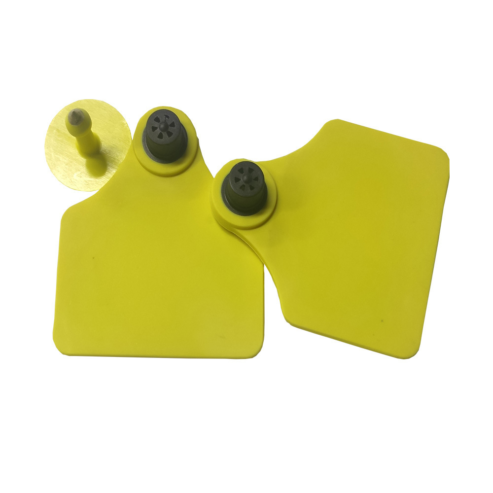 UHF Long Range Animal RFID Cow Cattle Plastic Ear Tag For Cattle With Chip Tracking Management System