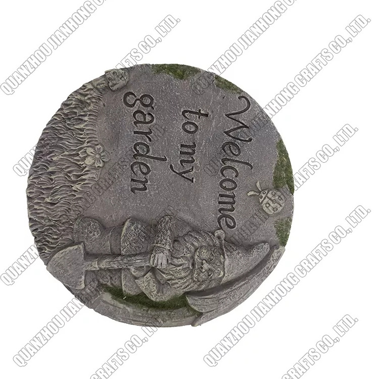 Resin Garden Gifts Polyresin Plaques Paw Print Pet Memorial Stones For Dogs