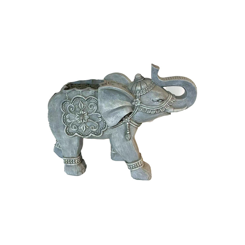 Custom Elephant Statue Outdoor Decoration Wholesale Elephant  Resin Figurine