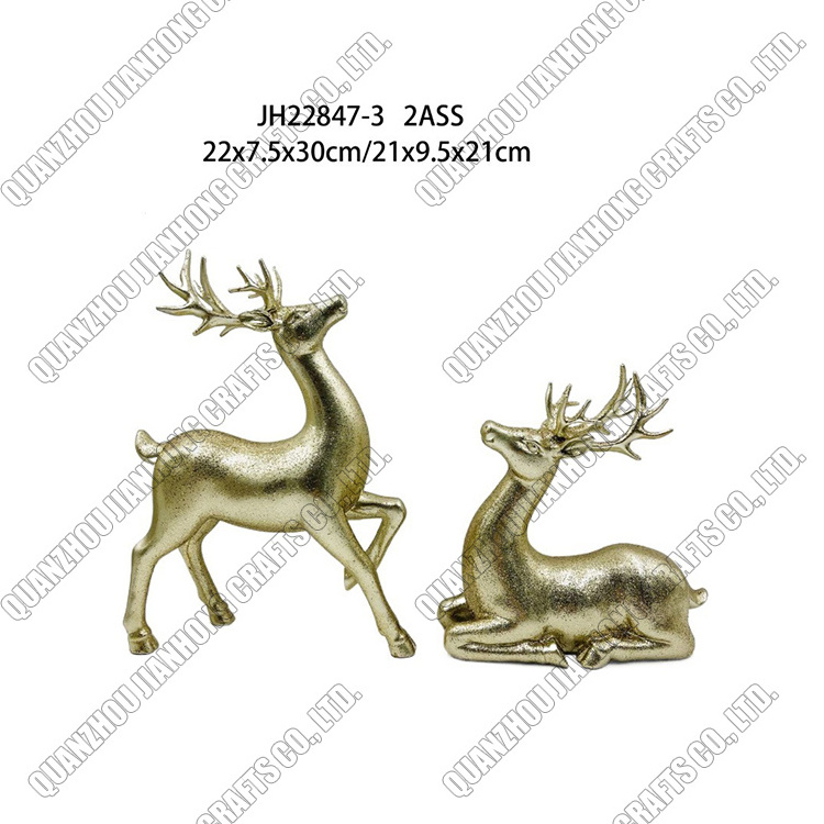 Creative Nordic Modern Reindeer Table Top Ornaments Gift Minimalist Christmas Deer Home Decorating Products