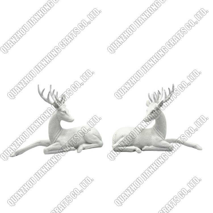 Custom Resin Custom Sculpture Statue Deer Custom Figurine For Holiday Ornament