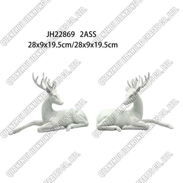 Custom Resin Custom Sculpture Statue Deer Custom Figurine For Holiday Ornament