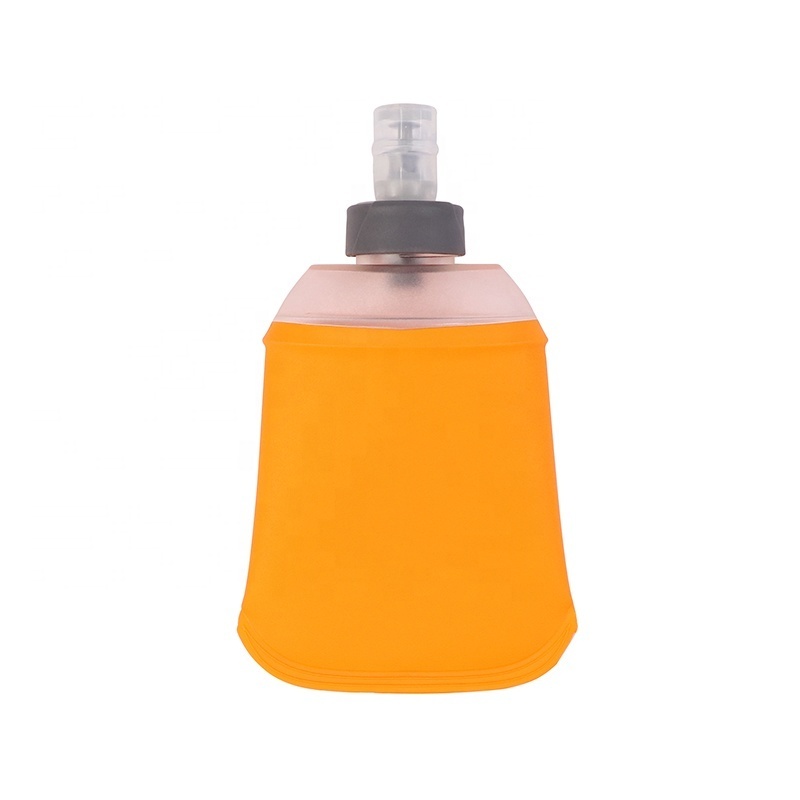 Foldable 250Ml 350Ml 500Ml Tpu Running Collapsible Rotary Switch Bite Valve Soft Water Bottle