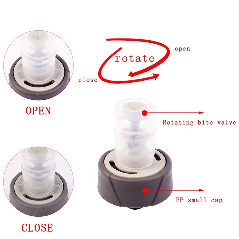 Foldable 250Ml 350Ml 500Ml Tpu Running Collapsible Rotary Switch Bite Valve Soft Water Bottle