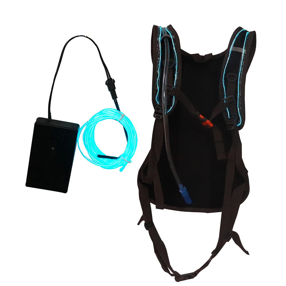 2L-2.5L Polyester Outdoor Sports Hiking Running Bicycle LED Lights Hydration Bladder Water Bladder Bag Hydration Backpack