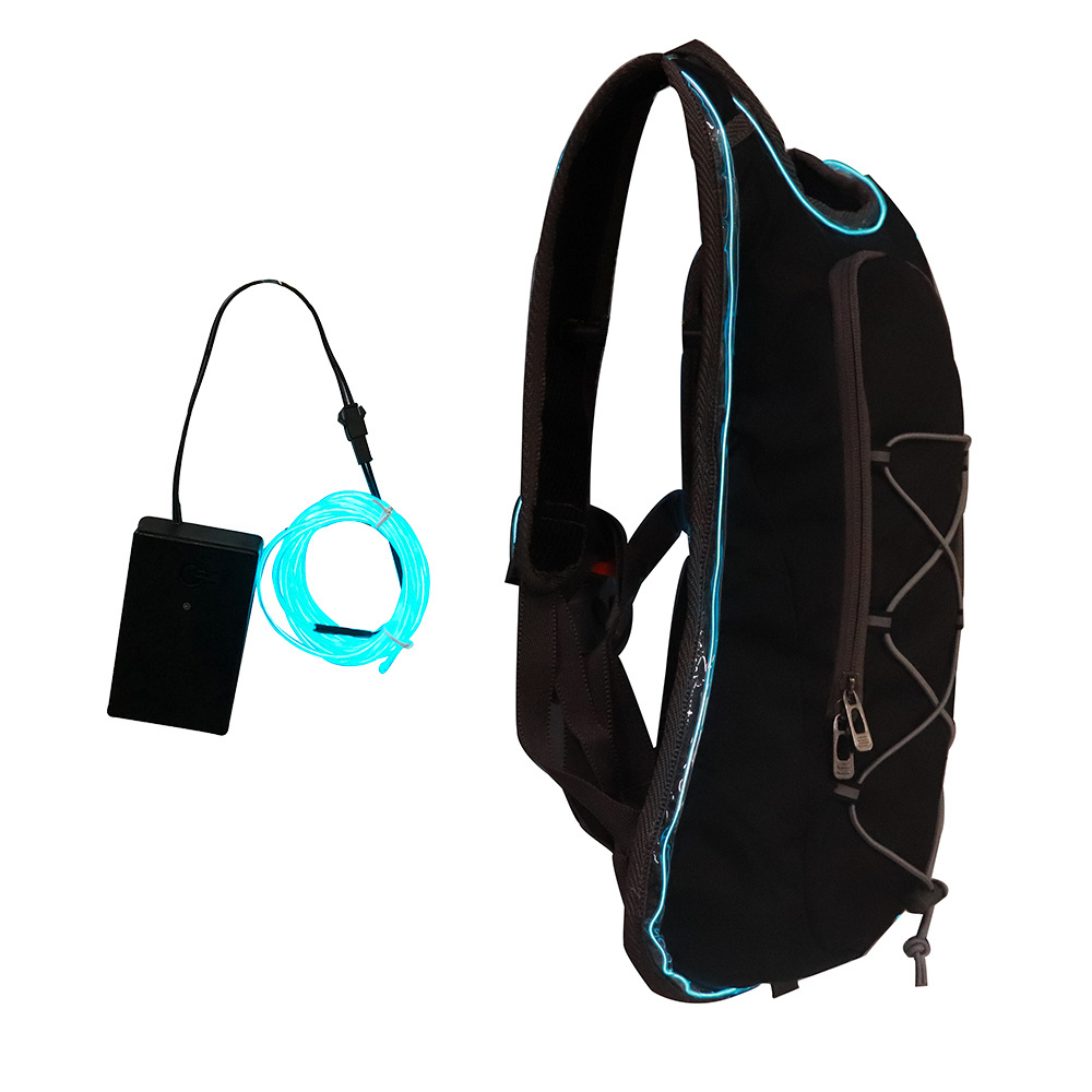 2L-2.5L Polyester Outdoor Sports Hiking Running Bicycle LED Lights Hydration Bladder Water Bladder Bag Hydration Backpack