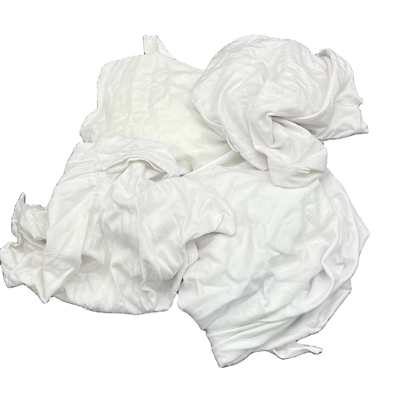 Impa code 232901 white tshirt  rags 10kg bales of packing 100 cotton industrial cotton rags in china