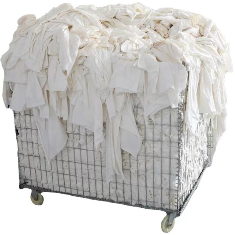 Impa code 232901 white tshirt  rags 10kg bales of packing 100 cotton industrial cotton rags in china