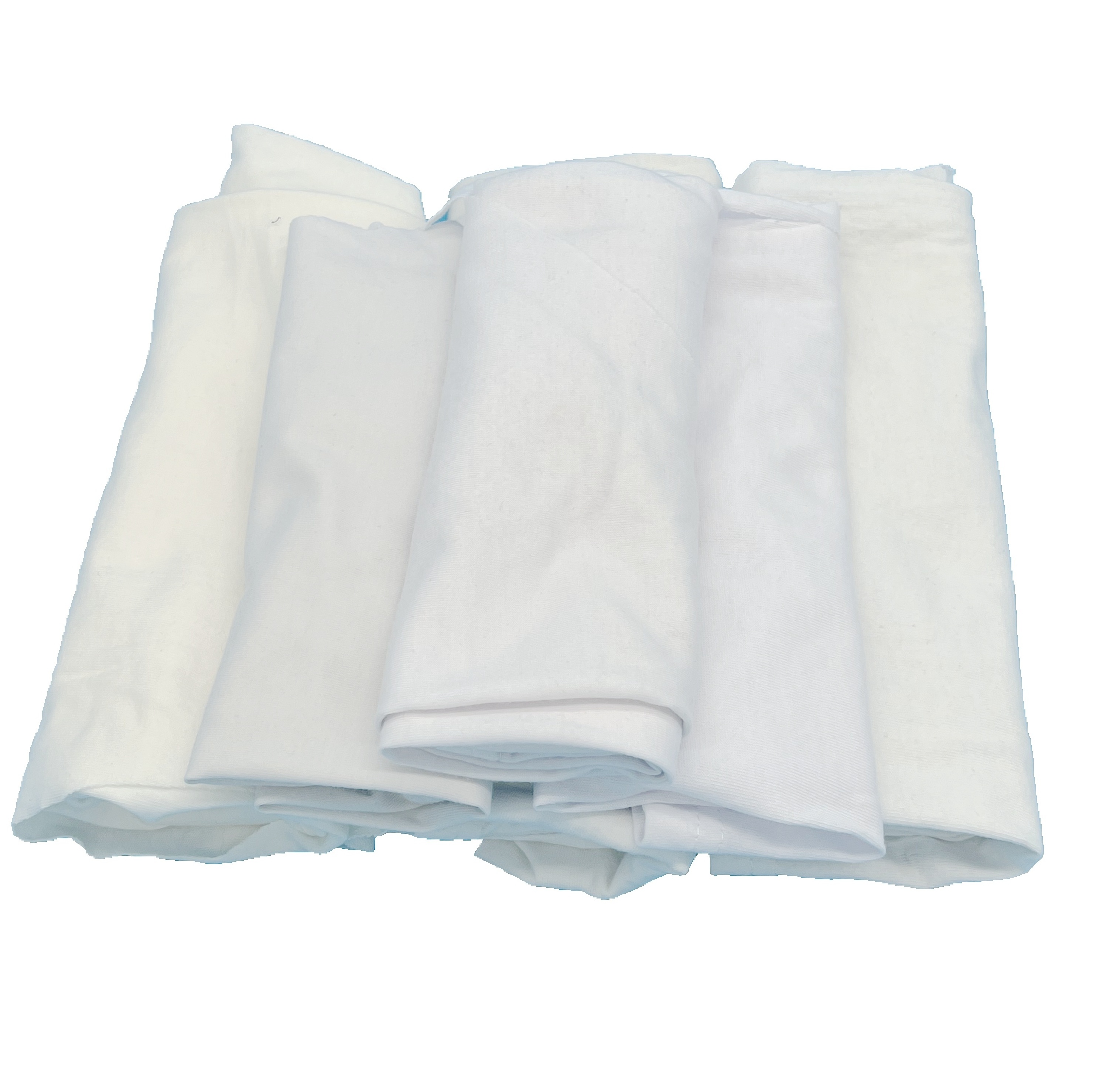 wholesale wiping rag 10kg bale cotton t shirt rag 40-60 CM white color 100 cotton rags for cleaning