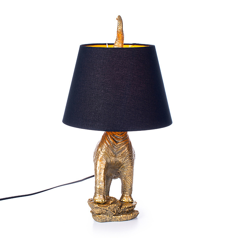 Professional Manufacture Elephant Shape Design Resin Home Living Room Decor Table Lamps