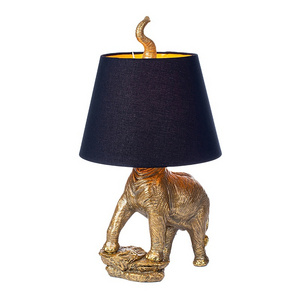 Professional Manufacture Elephant Shape Design Resin Home Living Room Decor Table Lamps