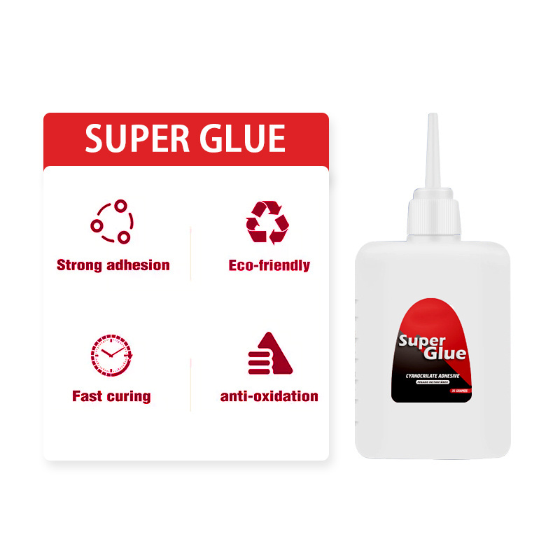 Strong Cyanoacrylate (CA) Glue for Plastic Metal Wood PVC Fast Curing Epoxy Adhesive Super Crazy Glue Clear