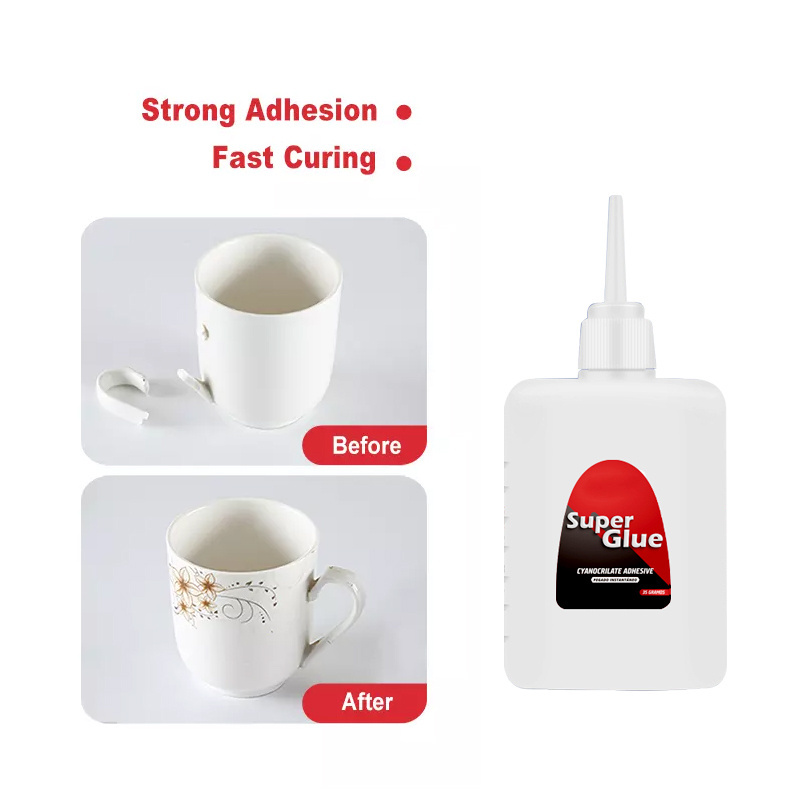 Strong Cyanoacrylate (CA) Glue for Plastic Metal Wood PVC Fast Curing Epoxy Adhesive Super Crazy Glue Clear