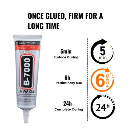 B7000 Glue Clear Craft Glue for Jewelry for Rhinestone Bead Super Glue Cell Phone Screen Repair Metal Stone Nail Art