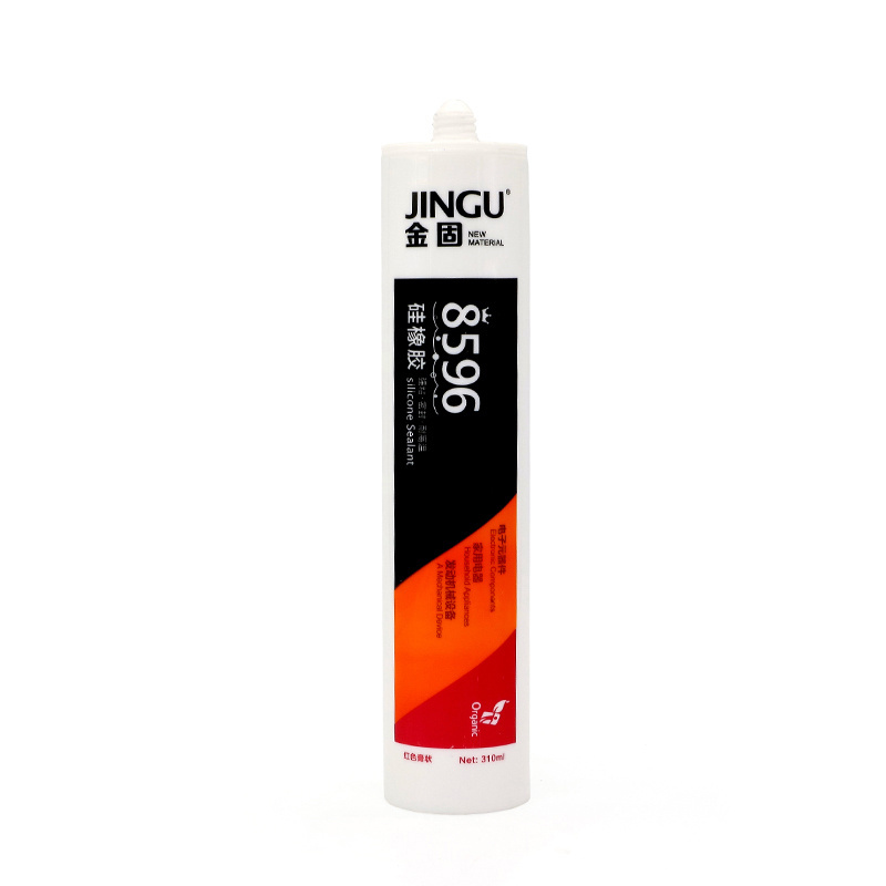 JINGU Silicon Rubber TV Electronic Component Insulating Sealant Fixing Sealant 310ml High Temperature Resistant Waterproof Red