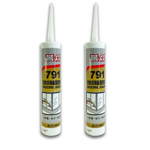 Weatherproof Adhesive Kitchen and Bathroom Caulking Seal Silicone Sealant Act Crack Neutral Acid Silicone Eco-friendly White 791