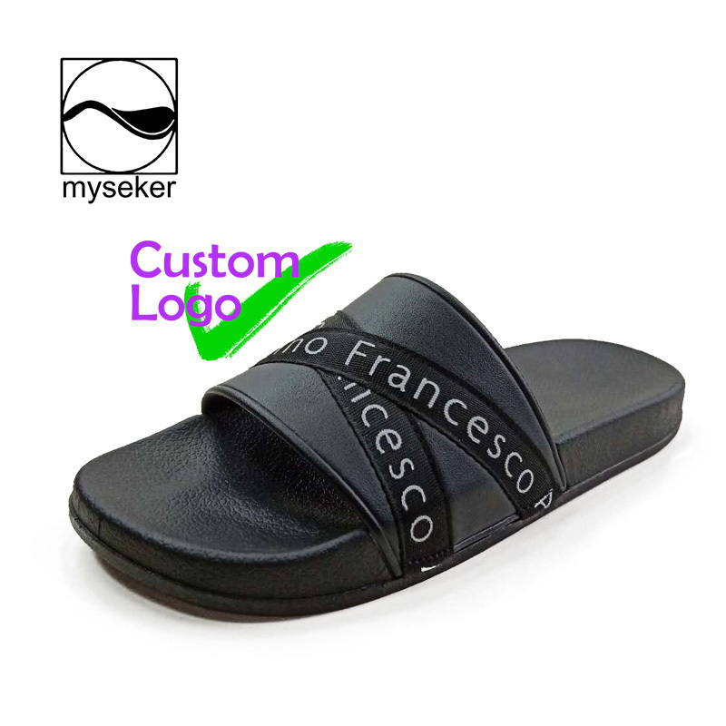 Indonesia Slides Manufacturers Women Classic Slippers 3D Slide Logo Shoes Indoor Soft Girl With Bows Plastic Lock Pvc Sport