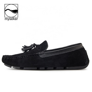 Men'S Leather Tassel Loafer Moccasins Fashion Men Drive Loafers Shinny Shoes For New Styles Height Increase Bandana Combo Boot