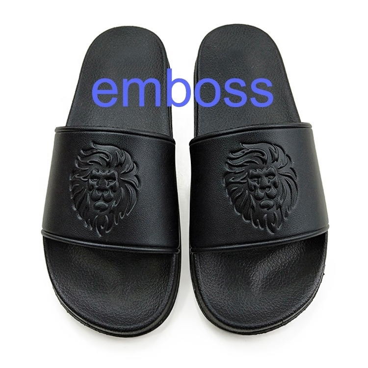 Pu Soft Rubber Slippers Sliding Window Strip Logo Custom High Quality Summer Sandal Slide Design Men Slides Design Men Myseker