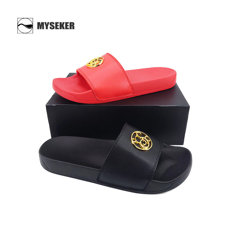 Latest Trend Slippers Soft Custom Rubber Slides Wholesale Pvc Slippers Slip And Slide Plastic Flip Flops Branded Beach Slide