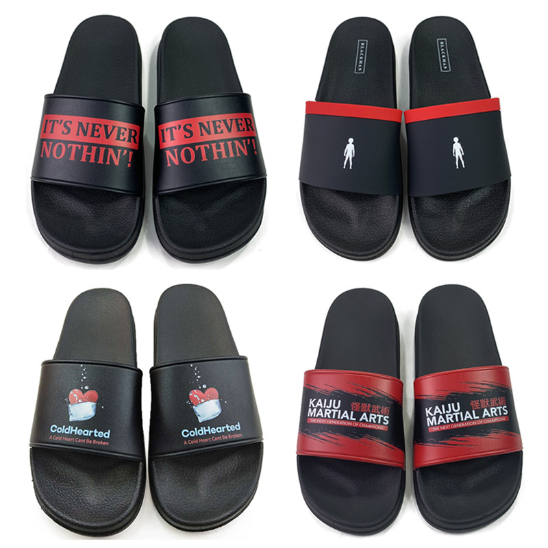 Latest Trend Slippers Soft Custom Rubber Slides Wholesale Pvc Slippers Slip And Slide Plastic Flip Flops Branded Beach Slide