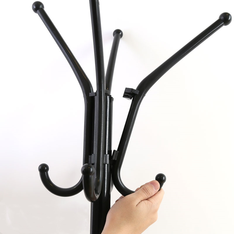 Modern European Easy Assemble Metal Tree Shaped Standing Coat Rack Clothes Hat Hanger