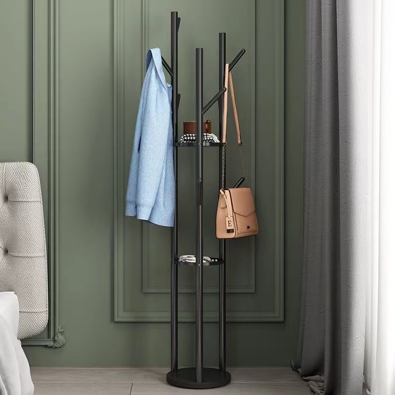 Free Standing Coat Rack Marble Base Clothes Stand Hat And Coat Rack For Hallway Umbrella Stand