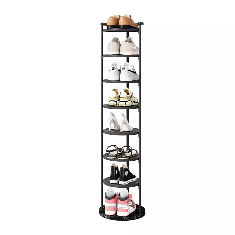 Home high quality space saving round shoe rack shoe rack finishing metal shoe rack