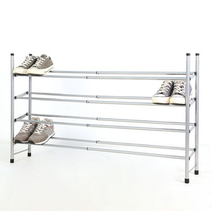 4 Tier Low Price Extendable Shoe Rack Metal Shoe Shelf Shoe Rack For Sale