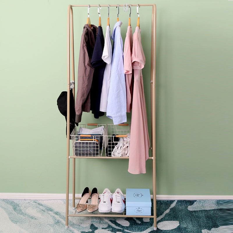 Coat Hanger Stand Entryway Coat Shoe Rack Garment Clothing Rack