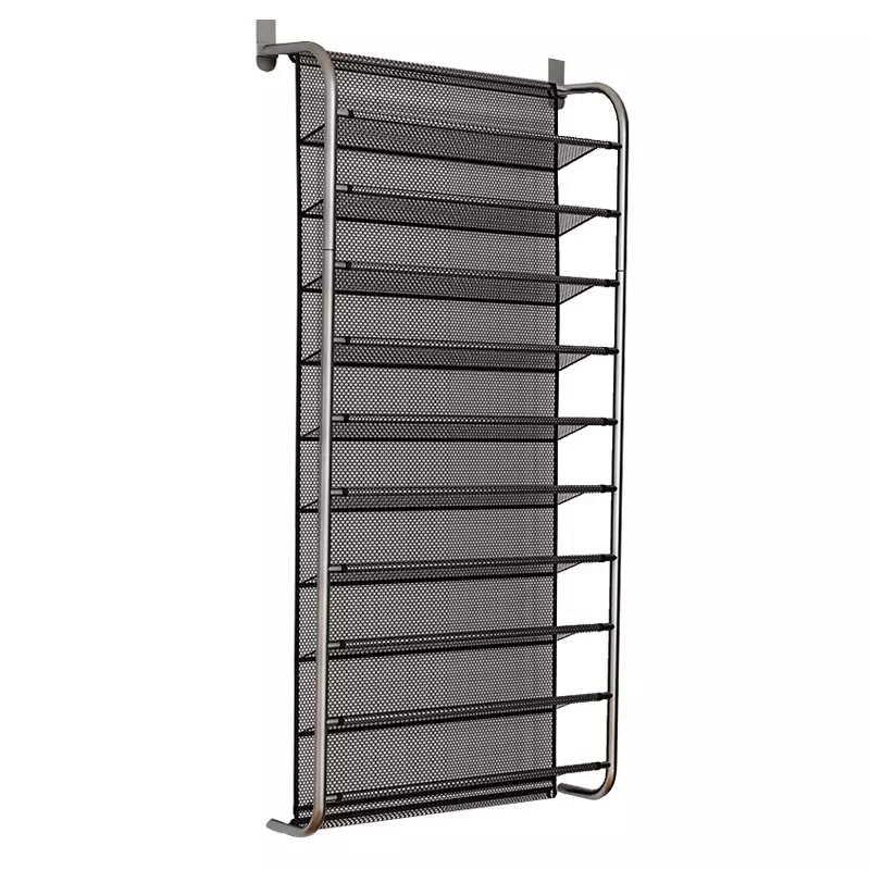 12 Layers Metal Shoe Racks Behind Hanging Door Shoe Rack 12 Pairs